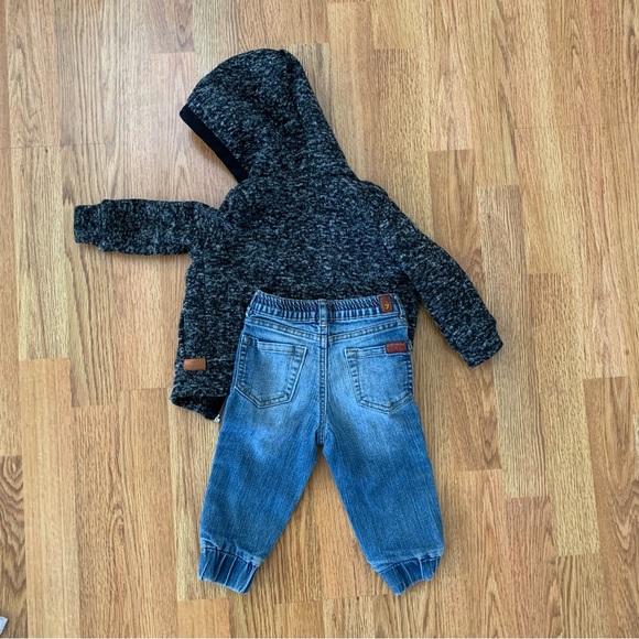 7 for All Mankind jeans, tee, and zip up - Picture 4 of 4